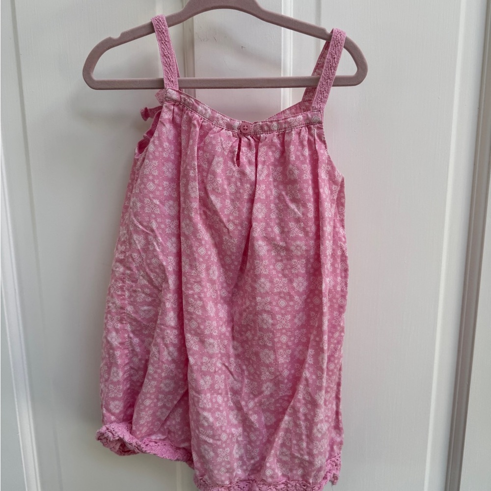 Baby GAP 3T Girls Pink Floral Pattern Camisole Sleeveless Blouse Top - Picture 5 of 5